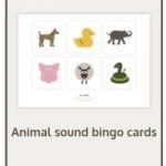 Animal Sound Bingo Cards