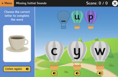 Balloon Phonics Game