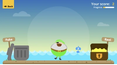 Buried Treasure Phonics Game